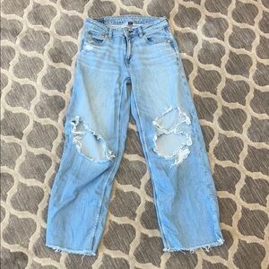 American Eagle Light Wash Boyfriend Jeans